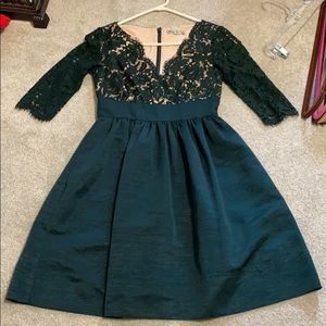 Green Eliza J dress- perfect for New Years!